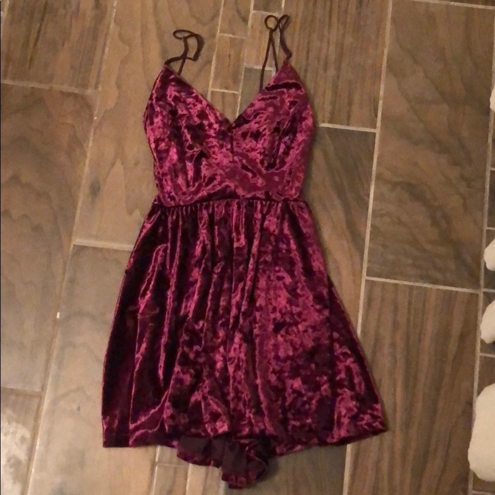 Silence + Noise velvet romper